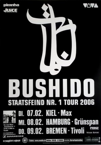Bushido 2006 plakat live - bushido,