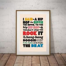 Leinwanddruck  Musik Text