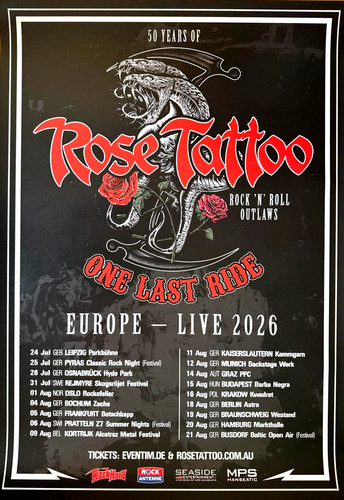 Rose tattoo 2026 - 2026, tour