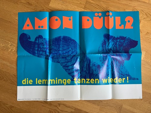 Amon düül tour plakat von - amon, tour-plakat