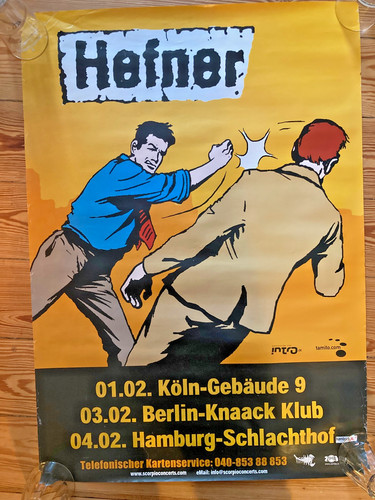 Hefner konzertplakat - hefner,, "