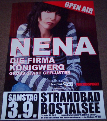 Konzert poster plakat nena - poster,