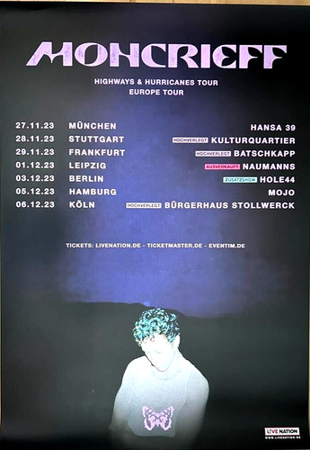 Moncrieff 2023 tour - moncrieff,