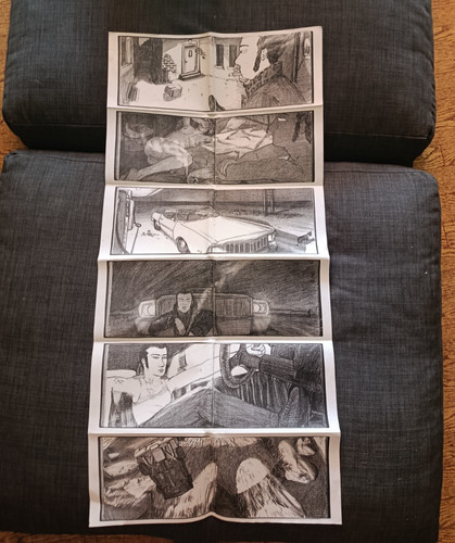 Comic poster von - comic, signiert.