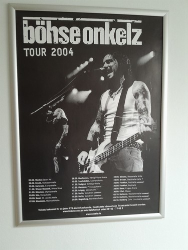 Böhse onkelz plakat - böhse, tour